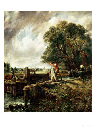 Barges Passing Constable Print